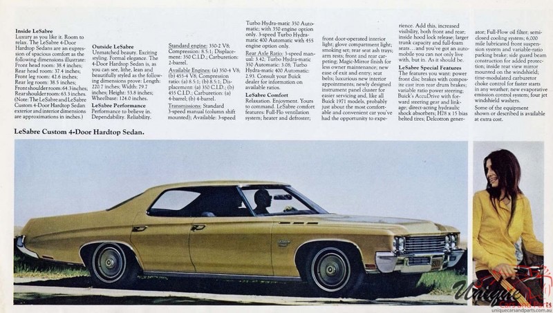 1971 Buick All Models Car Brochure Page 42